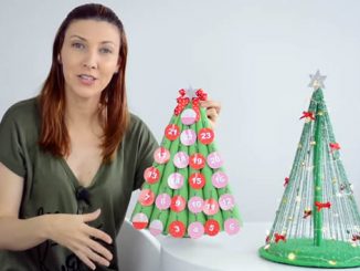 Mini Árvore de Natal para Decoração passo a passo