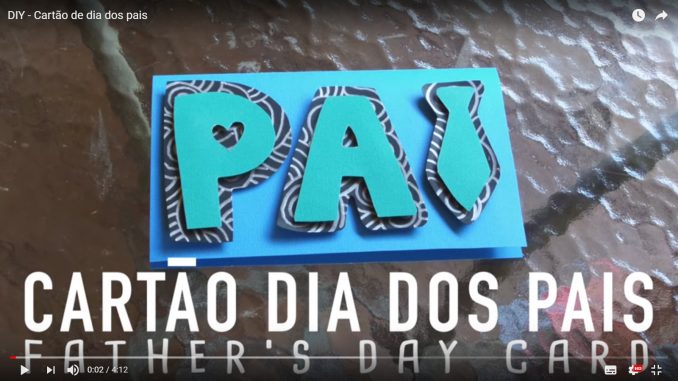 cartão de dia dos pais com cartolina como fazer um cartão para o dia dos pais, passo a passo