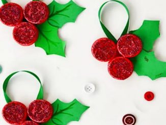 Enfeite de Natal com Tampinhas de Garrafa PET