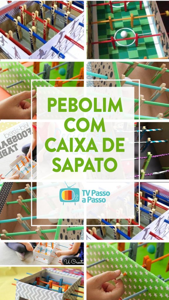 Pebolim de caixa de sapato