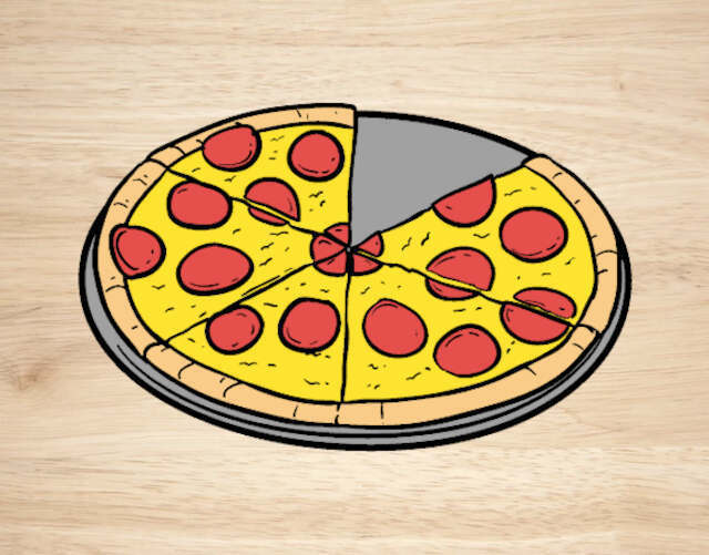 desenhos de pizza para colorir