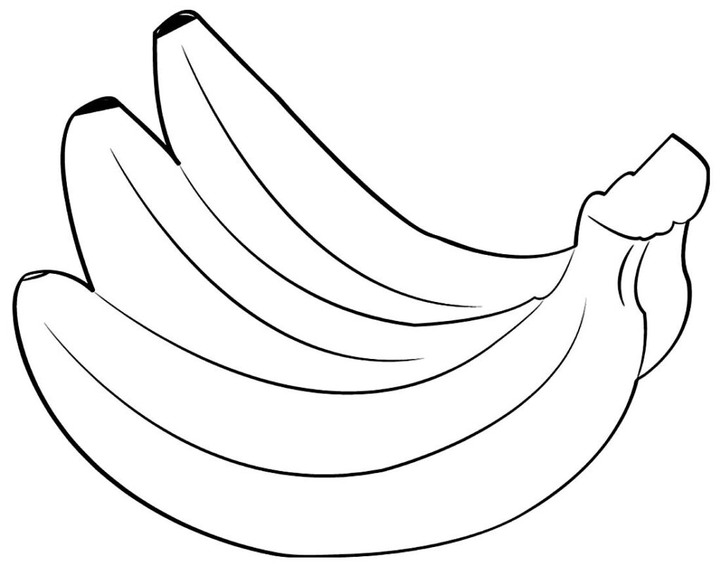 Desenho Para Colorir casca de banana - Imagens Grátis Para Imprimir - img  17063