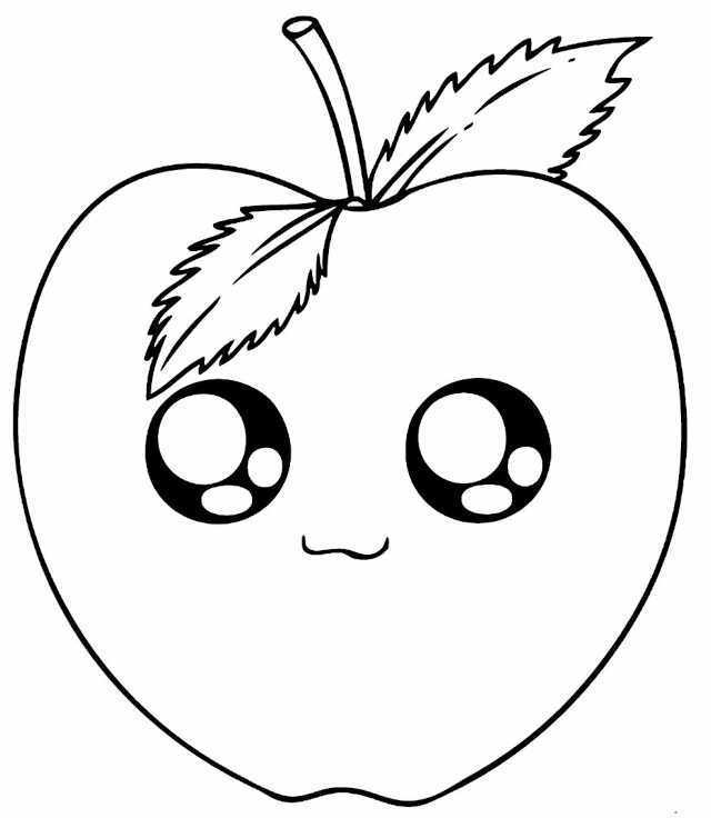 Desenho De Maçã Kawaii Com Um Sorriso Fofo Esboço Página Para Colorir Vetor  PNG , Desenho De Maçã, Desenho Kawaii, Desenho De Asa Imagem PNG e Vetor  Para Download Gratuito