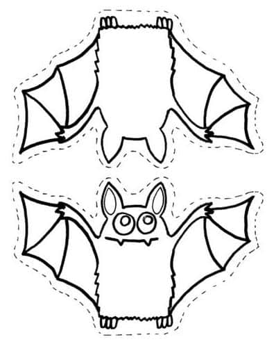 molde de morcego para dia das bruxas
