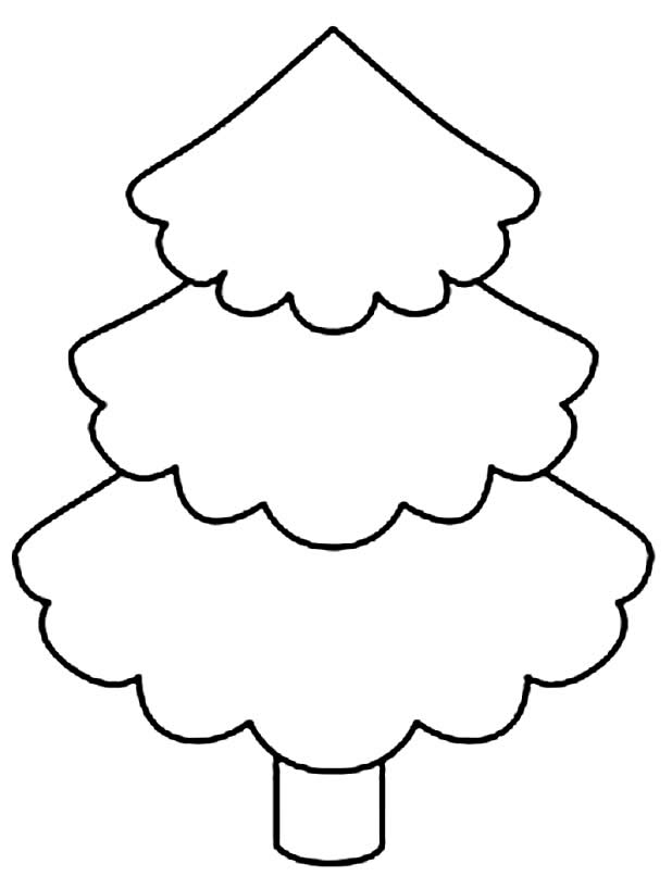 Desenhos para colorir Kawaii, árvore interior de Natal do KDP