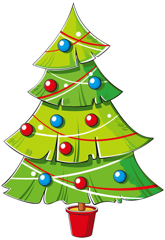 Desenhos de árvore de Natal para colorir | Desenhos Natalinos