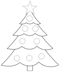 Desenhos de árvore de Natal para colorir | Desenhos Natalinos
