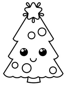 Árvore de Natal Kawaii