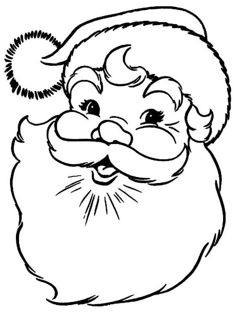 Papai Noel Para Colorir - Dezenas de Desenhos Para Pintar