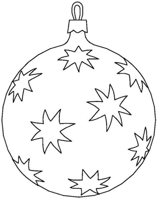 Bola de natal para colorir e pintar - Imprimir Desenhos