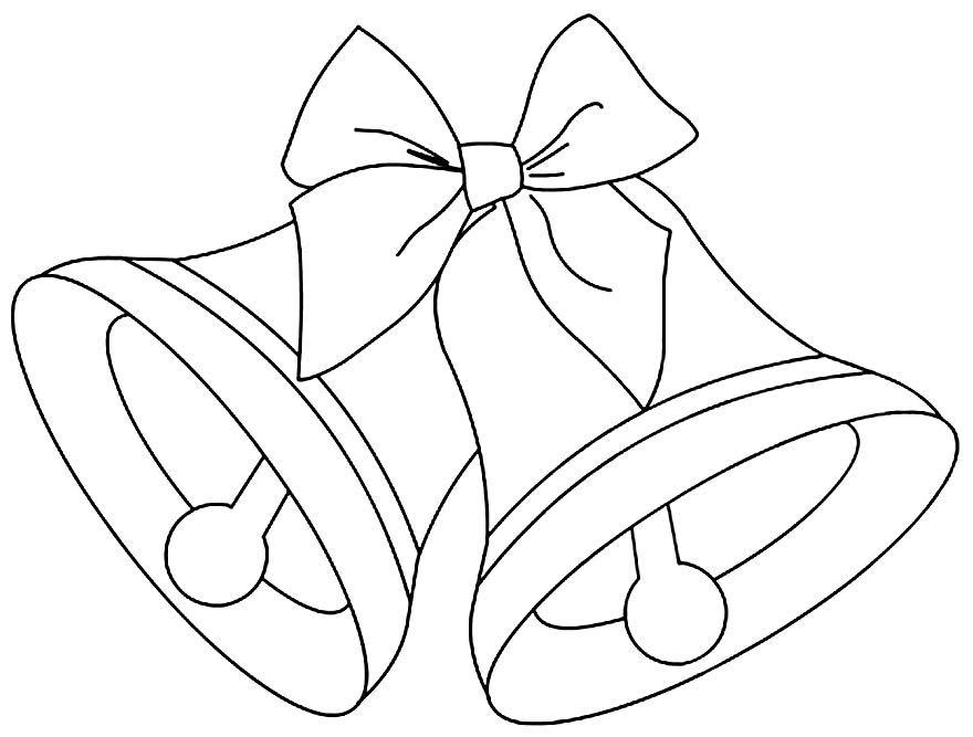 60+ desenhos de sinos de Natal para colorir | Desenhos de Natal