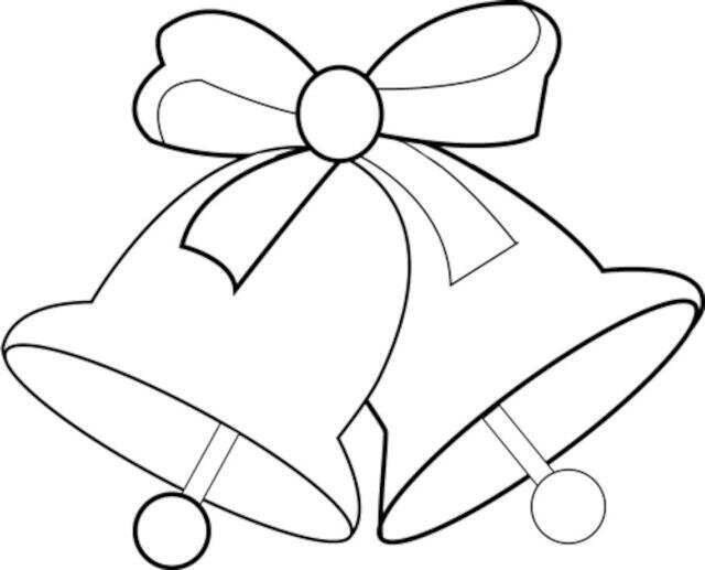 Sinos de Natal Desenhos para Colorir - Brinquedos de Papel