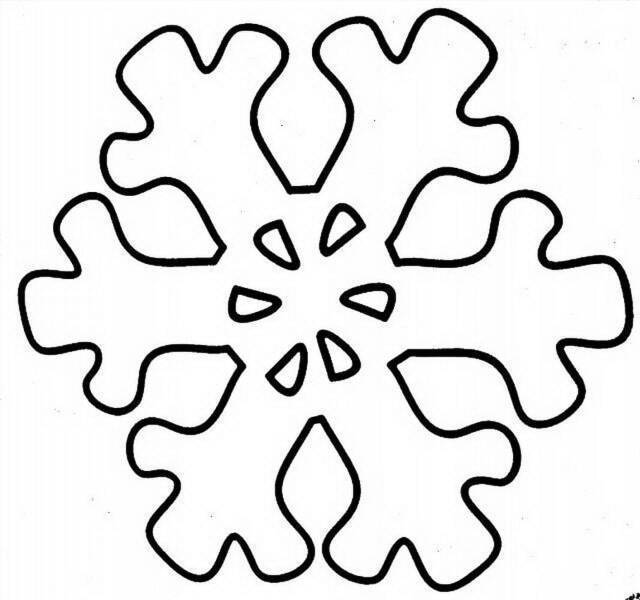 moldes de flocos de neve para imprimir