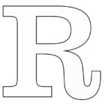 moldes da letra R para imprimir