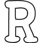 moldes da letra R para imprimir